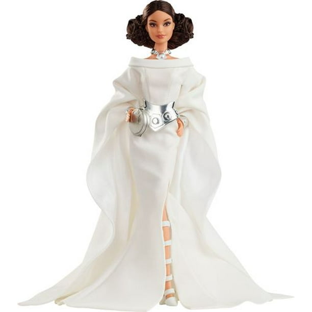 BARBIE STAR WARS COLLECTOR WHITE SILVER GOWN DRESS FASHION MODEL PRINCESS LEIA